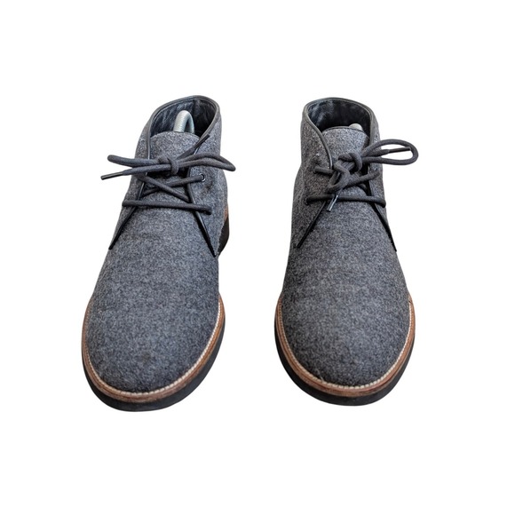 Tods Mens Gray Wool Felt Chukka Boots Made in Italy Ankle Lace Up Shoes Size 7 main image 8